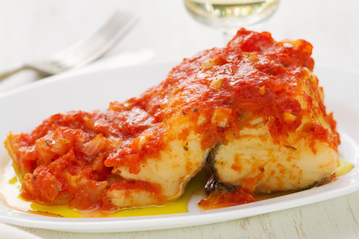 bacalao con tomate